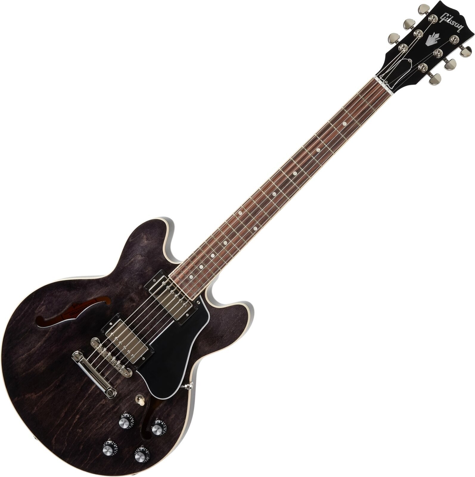 Semi-akoestische gitaar Gibson ES-339 Transparent Ebony Semi-akoestische gitaar