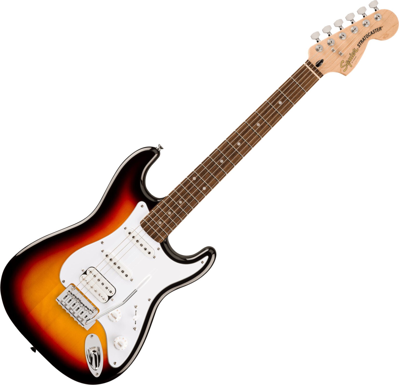 Guitare électrique Fender Squier Affinity Series Stratocaster Junior HSS LRL 3-Color Sunburst