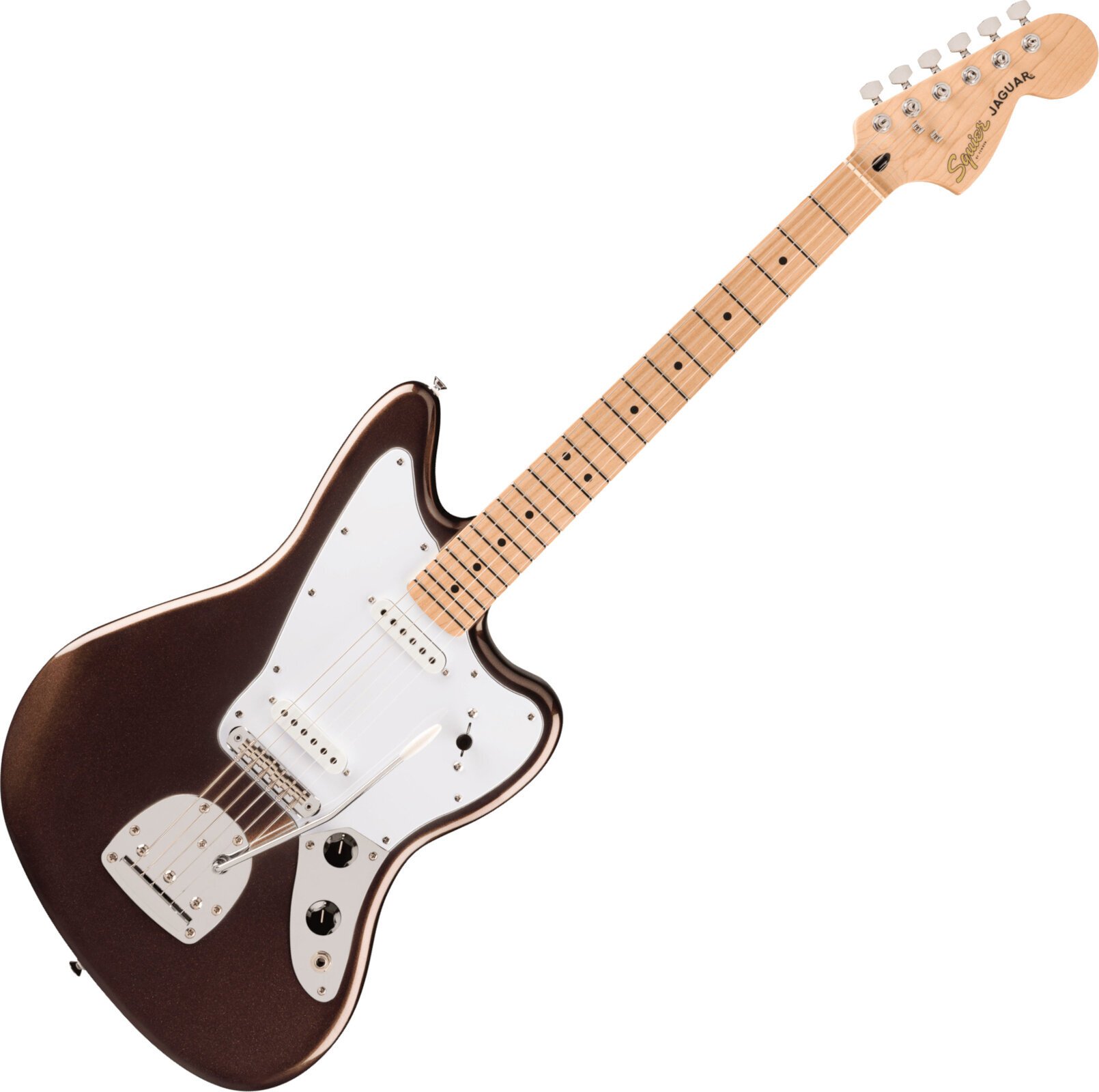 Electric guitar Fender Squier Affinity Series Jaguar MN Mystic Metallic Brown Electric guitar