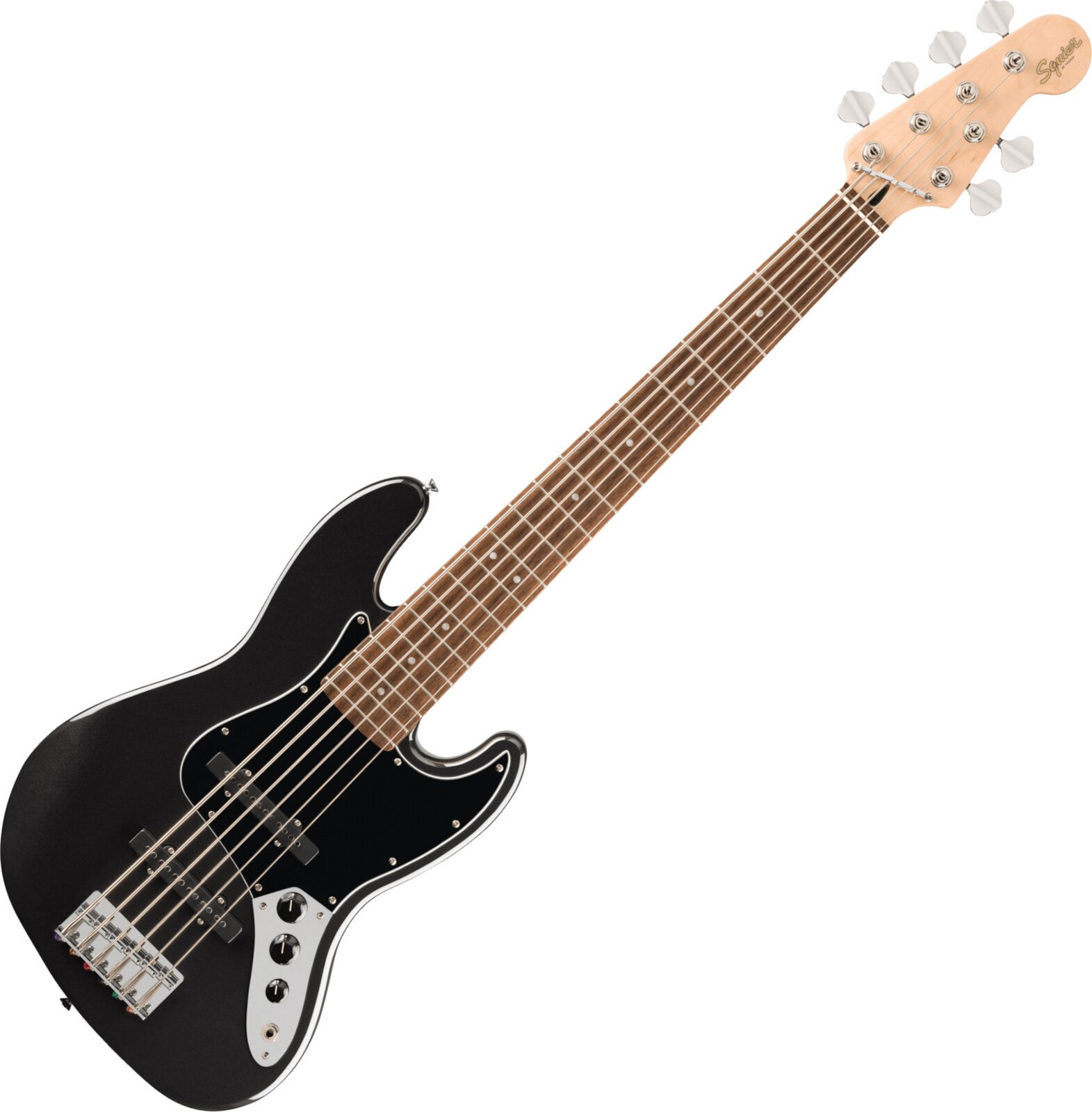 6-strängad basgitarr Fender Squier Affinity Series Jazz Bass VI LRL Black Metallic 6-strängad basgitarr