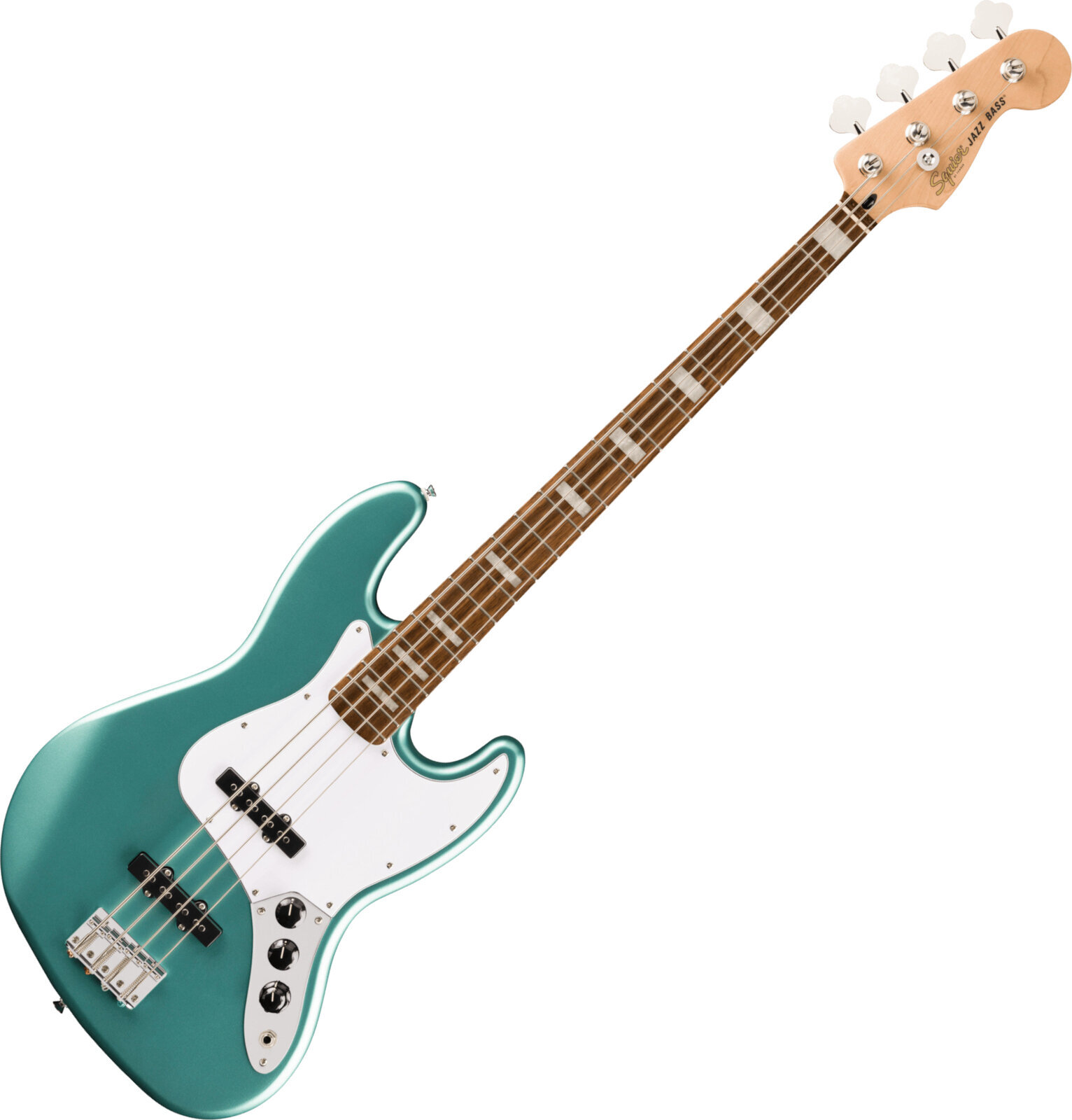 Baixo de 4 cordas Fender Squier Affinity Series Active Jazz Bass LRL Mystic Sea Foam Green Baixo de 4 cordas