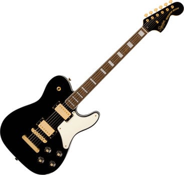 Electric guitar Fender Squier Paranormal Troublemaker Telecaster Deluxe LRL Black Electric guitar - 1