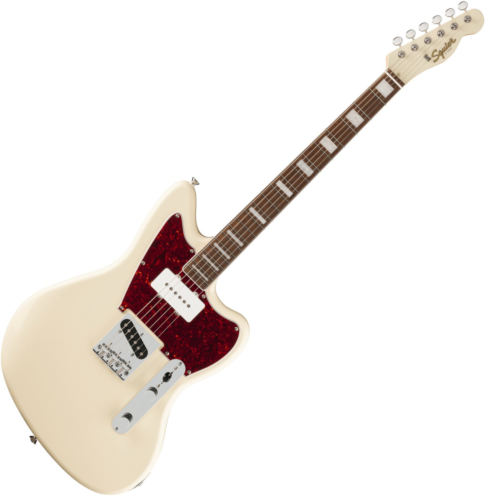 Elektrische gitaar Fender Squier Paranormal Offset Telecaster SJ LRL Olympic White Elektrische gitaar