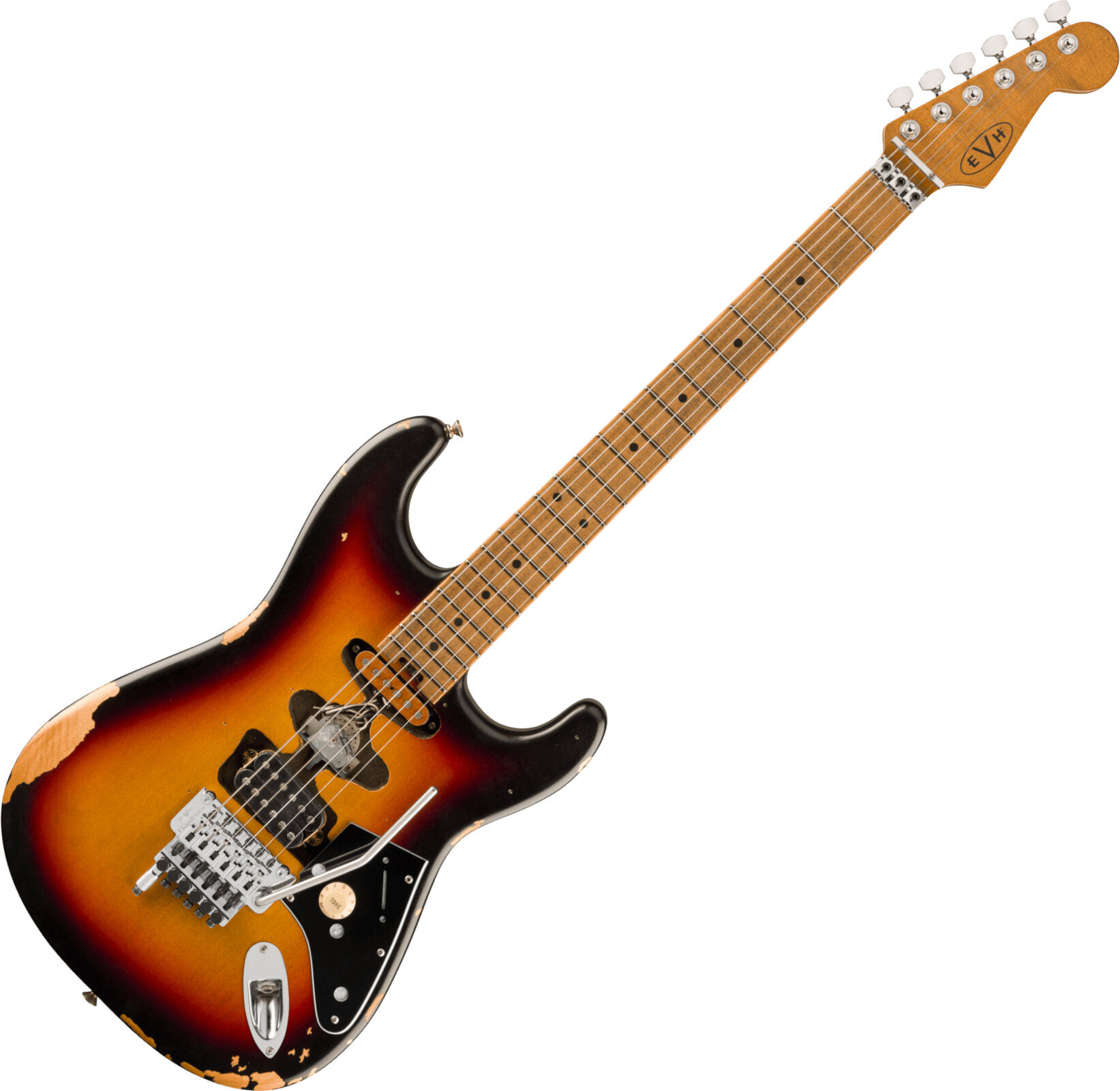 Elektrická gitara EVH Frankenstein Relic Series MN Vintage Sunburst Elektrická gitara