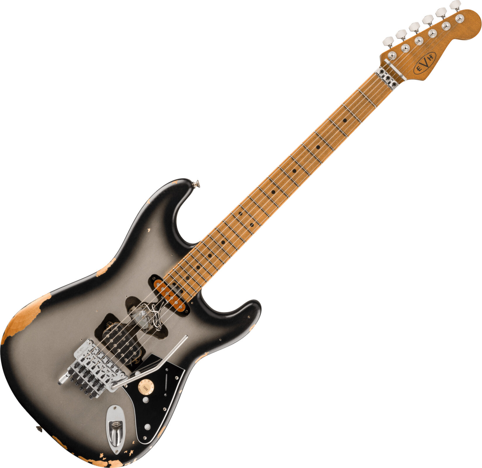 E-Gitarre EVH Frankenstein Relic Series MN Silverburst E-Gitarre