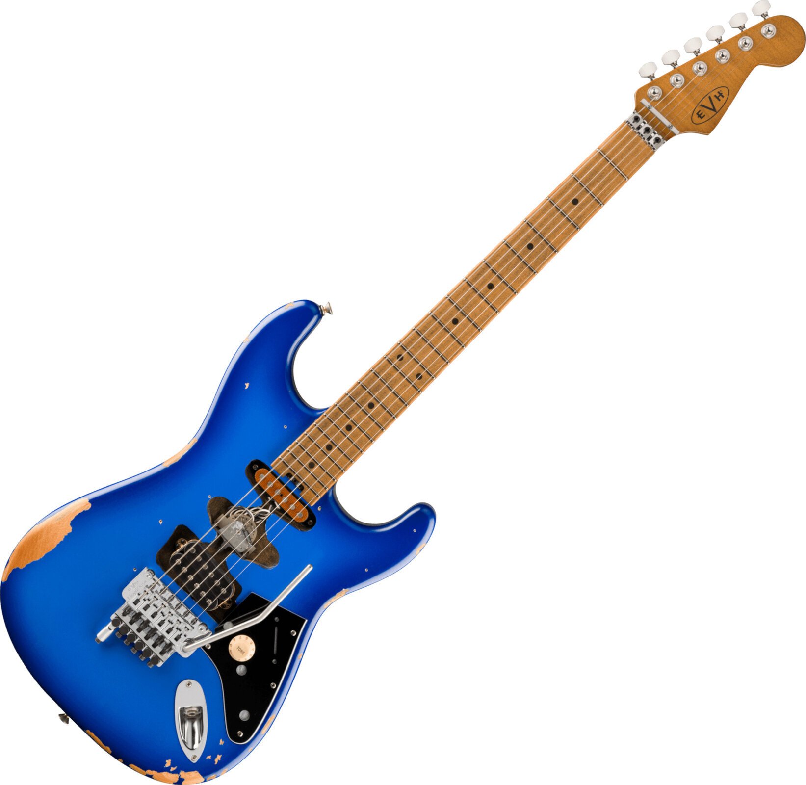 E-Gitarre EVH Frankenstein Relic Series MN Blueburst E-Gitarre