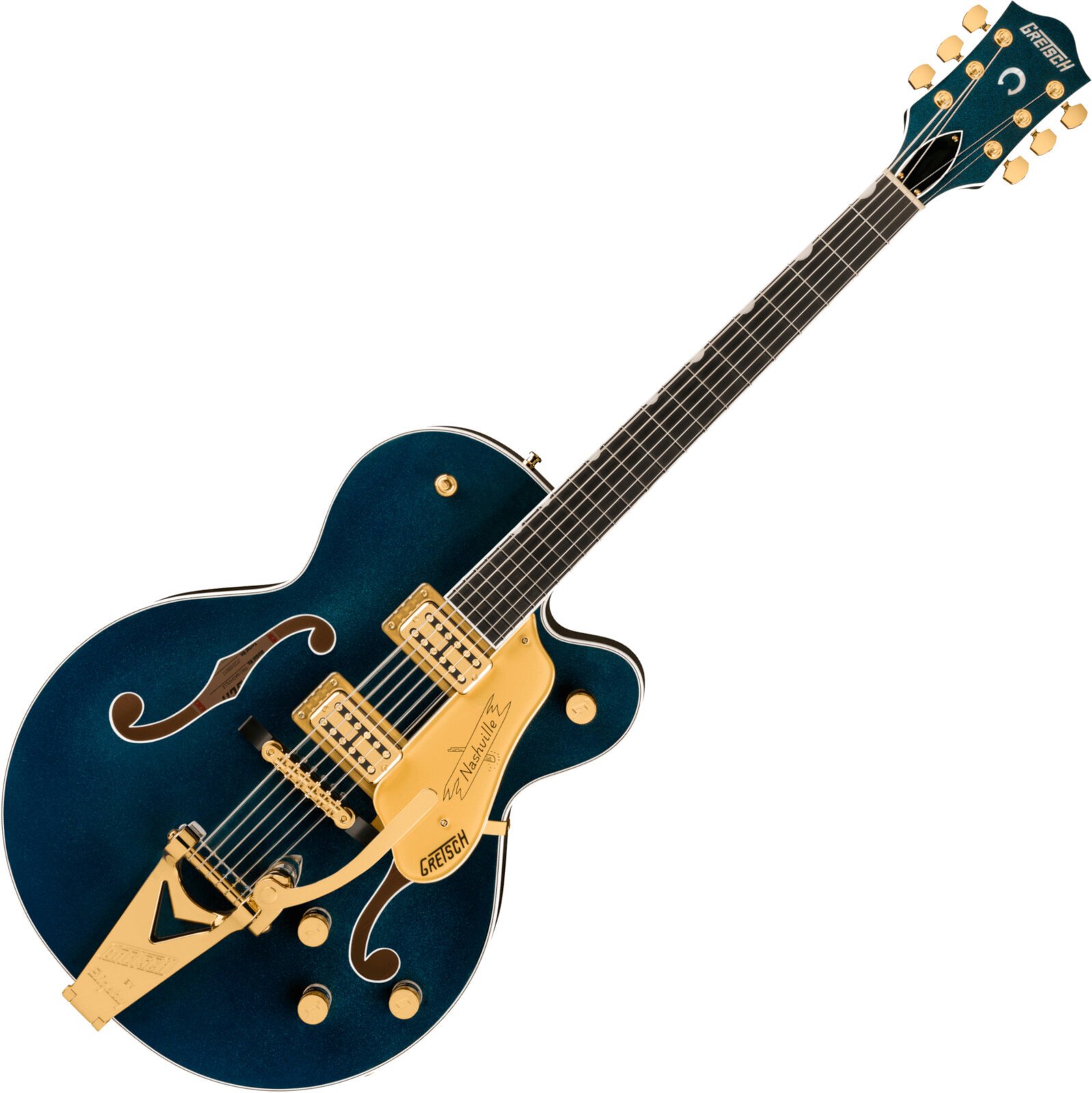 Puoliakustinen kitara Gretsch Nashville Hollow Body ST EB Midnight Sapphire Puoliakustinen kitara