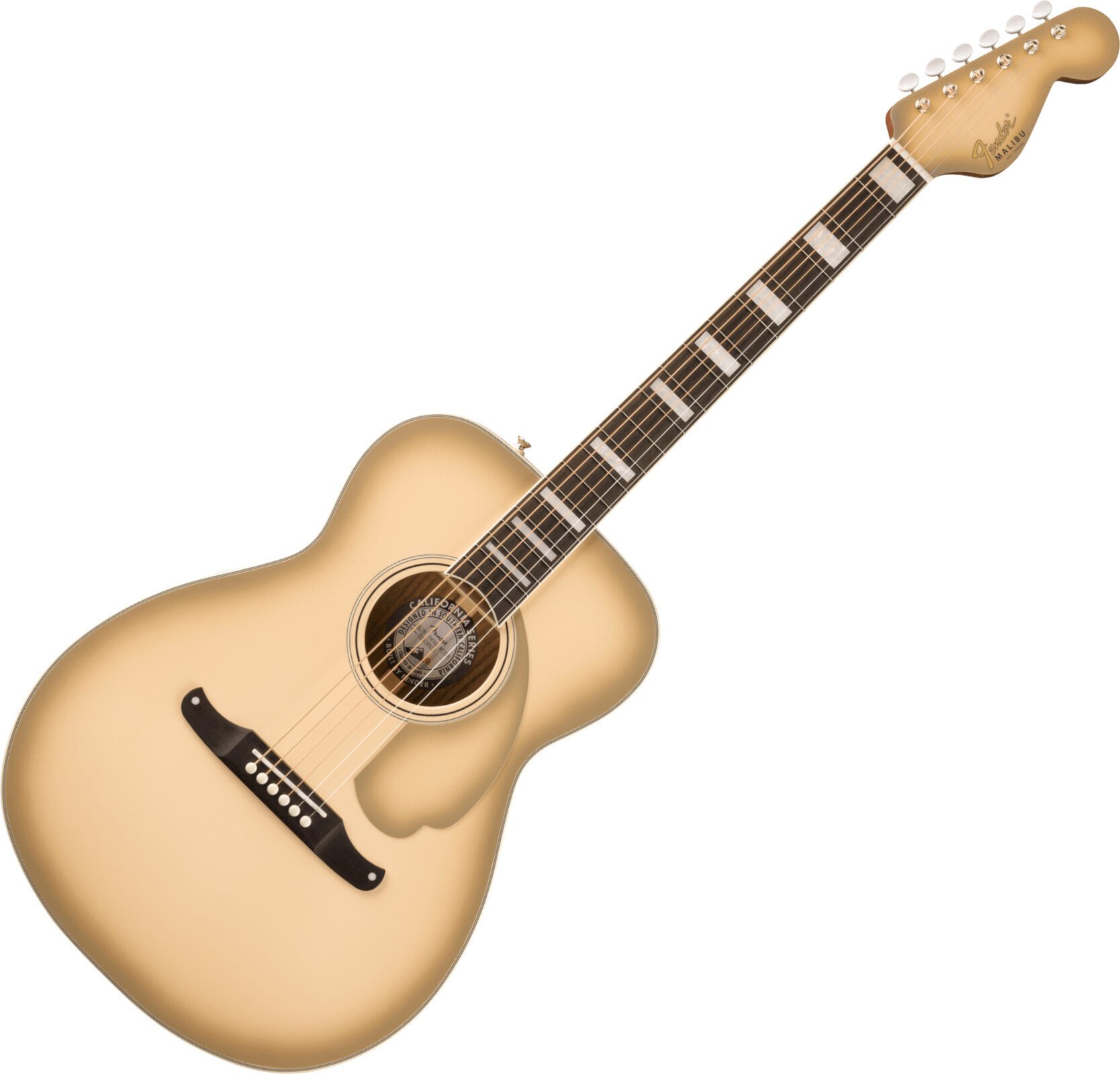 Guitare Jumbo acoustique-électrique Fender California Vintage Malibu Antigua Guitare Jumbo acoustique-électrique