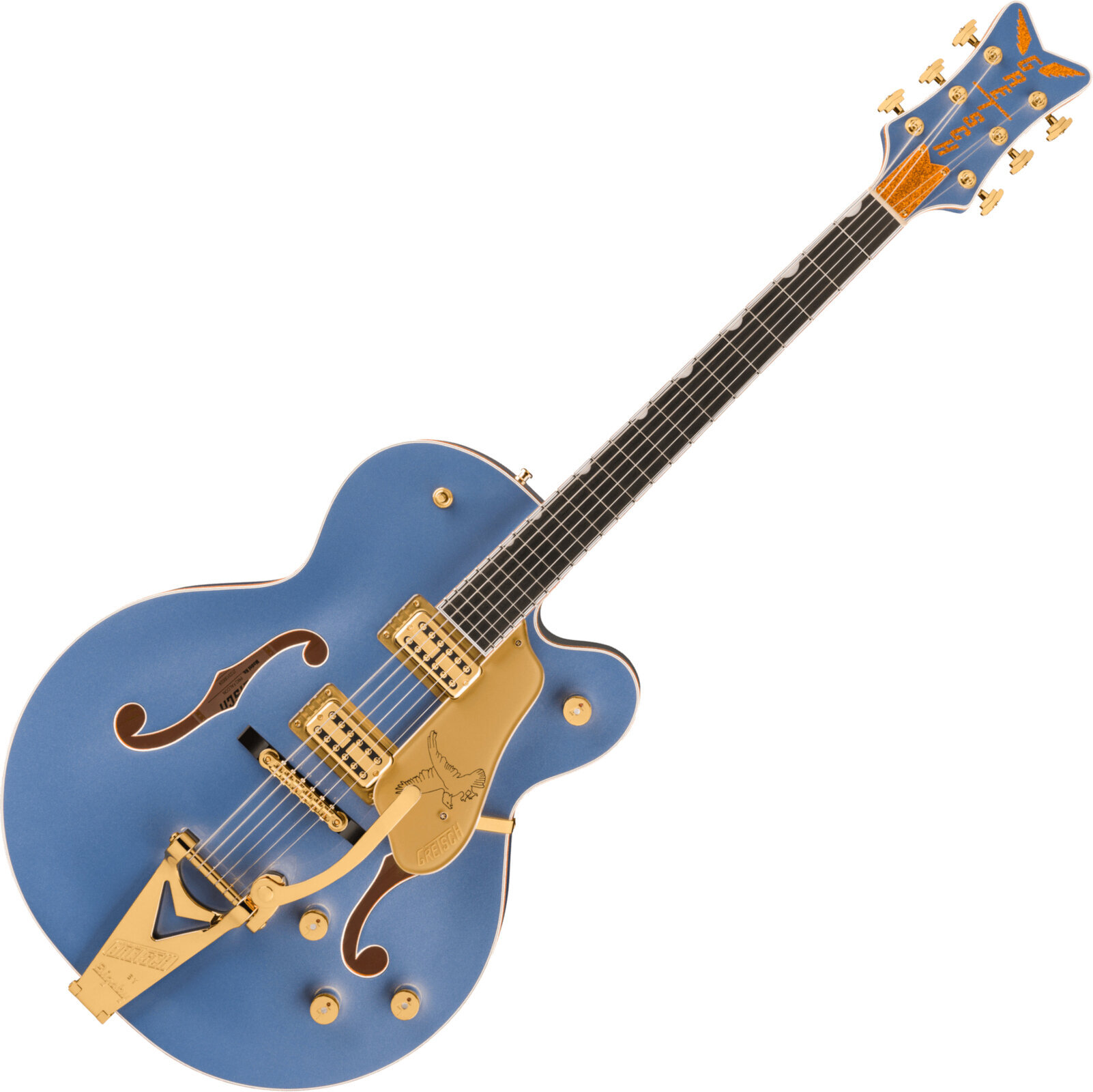 Semi-Acoustic Guitar Gretsch Falcon Hollow Body ST EB Cerulean Smoke Semi-Acoustic Guitar