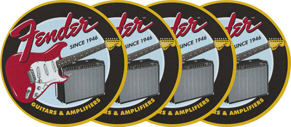 Andra musiktillbehör Fender 1946 Guitars & Amps Coaster Set - 1