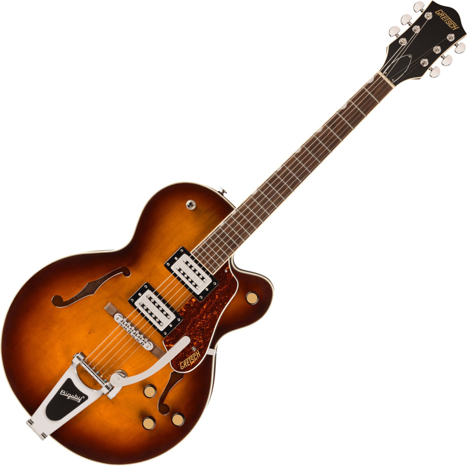 Semiakustická kytara Gretsch G2420T Streamliner Hollow Body LRL Robusto Burst Semiakustická kytara