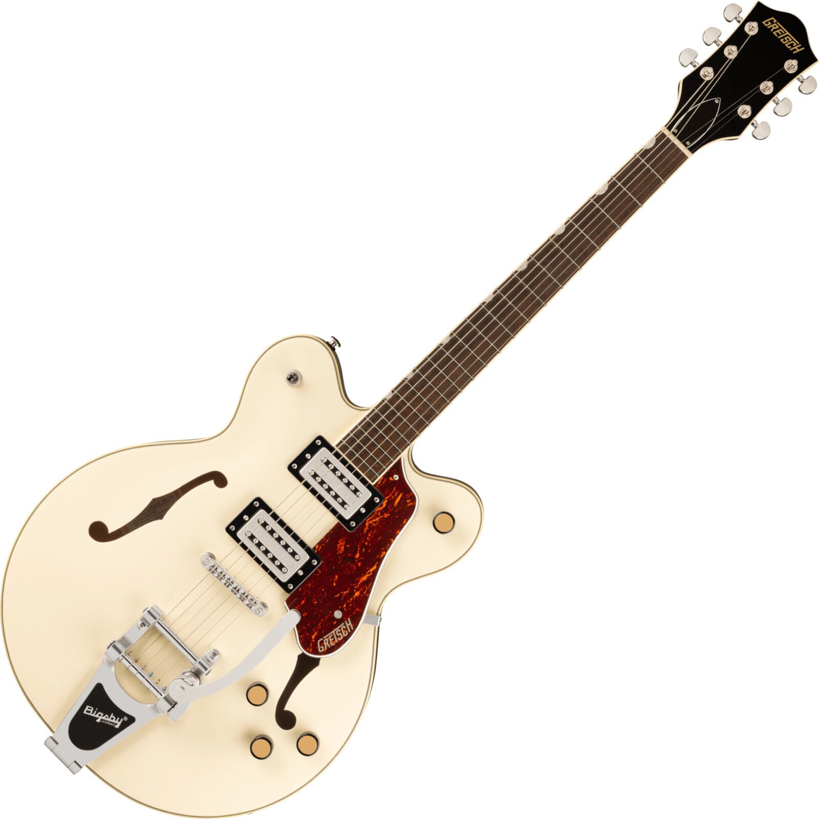 Halvakustisk guitar Gretsch G2622T Streamliner CB DC LRL Vintage White Halvakustisk guitar