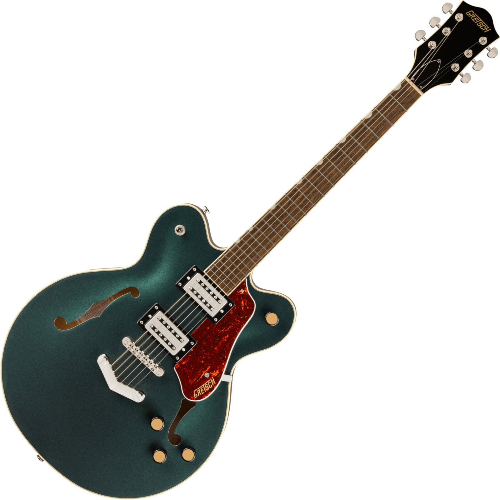 Semi-akoestische gitaar Gretsch G2622 Streamliner CB DC LRL Cadillac Green Semi-akoestische gitaar