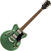 Halvakustisk guitar Gretsch G2655 Streamliner CB Jr. DC LRL Steel Olive Halvakustisk guitar