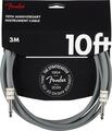 Fender Anniversary Instrument Gray 3 m Straight - Straight Instrumendikaabel