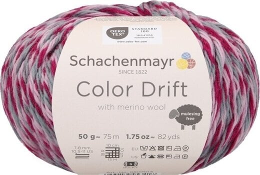 Strickgarn Schachenmayr Color Drift 00086 Frozen Mauve Strickgarn - 1