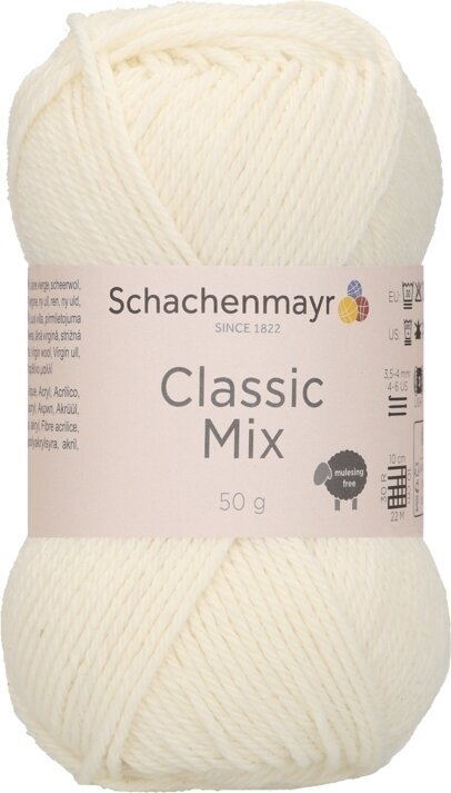 Strickgarn Schachenmayr Classic Mix 00002 Cream Strickgarn