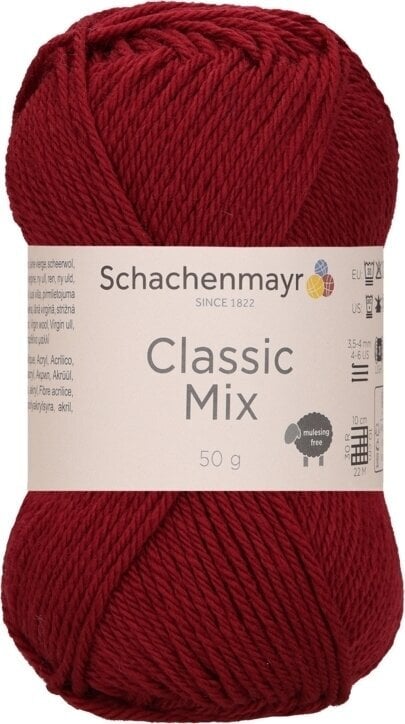 Filati per maglieria Schachenmayr Classic Mix 00033 Burgundy Filati per maglieria