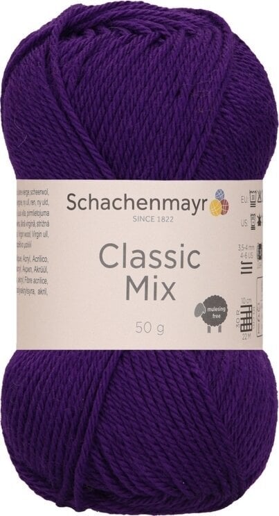 Filati per maglieria Schachenmayr Classic Mix 00049 Purple Filati per maglieria