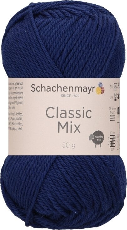 Hilo de tejer Schachenmayr Classic Mix 00050 Navy Hilo de tejer