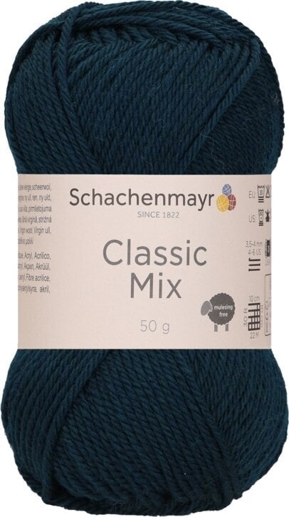 Fil à tricoter Schachenmayr Classic Mix 00065 Teal Fil à tricoter