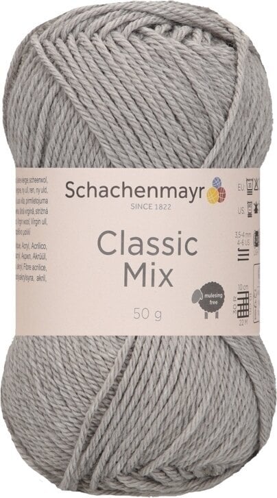 Strickgarn Schachenmayr Classic Mix 00090 Light Grey Mel. Strickgarn