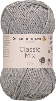 Knitting Yarn Schachenmayr Classic Mix 00090 Light Grey Mel. Knitting Yarn - 1