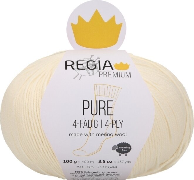 Νήμα Πλεξίματος Regia Premium Pure 00002 Cream Νήμα Πλεξίματος