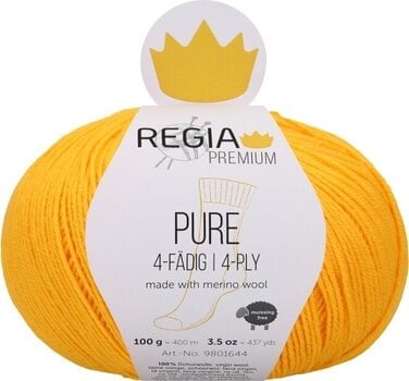 Strickgarn Regia Premium Pure 00020 Sunflower Strickgarn - 1