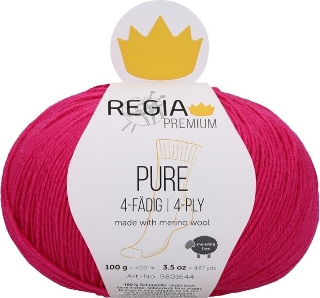 Fire de tricotat Regia Premium Pure 00037 Magenta Fire de tricotat