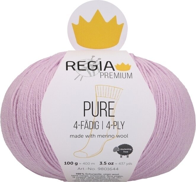 Fire de tricotat Regia Premium Pure 00045 Lilac Fire de tricotat