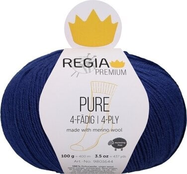 Pređa za pletenje Regia Premium Pure 00050 Navy Pređa za pletenje - 1