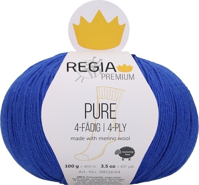 Strickgarn Regia Premium Pure 00053 Bluebird Strickgarn