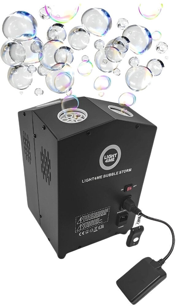 Machine à bulles Light4Me BUBBLE STORM Machine à bulles