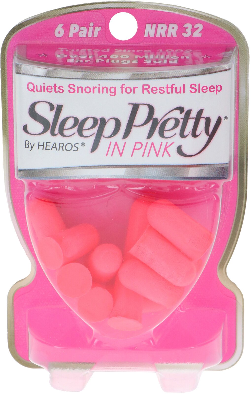 Tampões para os ouvidos Hearos Sleep Pretty in Pink NRR 32db Pink Tampões para os ouvidos