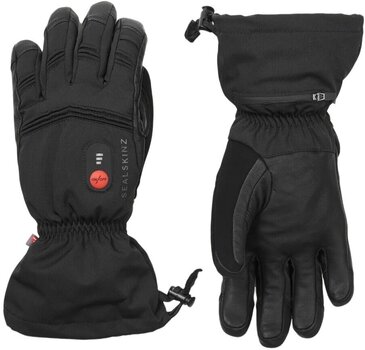 Bike-gloves Sealskinz Filby Waterproof Heated Gauntlet Black S Bike-gloves - 1