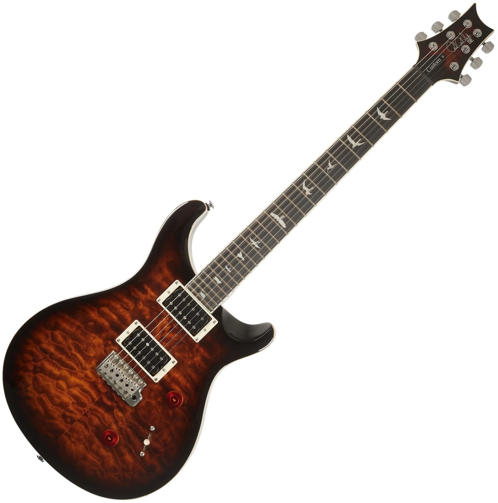 E-Gitarre PRS SE Custom 24 Quilt Package Black Gold Burst E-Gitarre