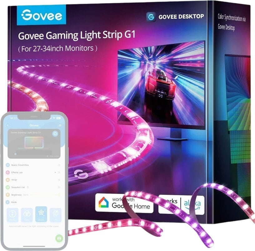 Студийни светлини Govee Dreamview G1 Smart LED Студийни светлини