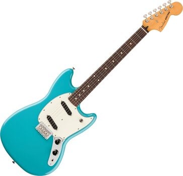 Electric guitar Fender Player II Series Mustang RW Aquatone Blue Electric guitar - 1