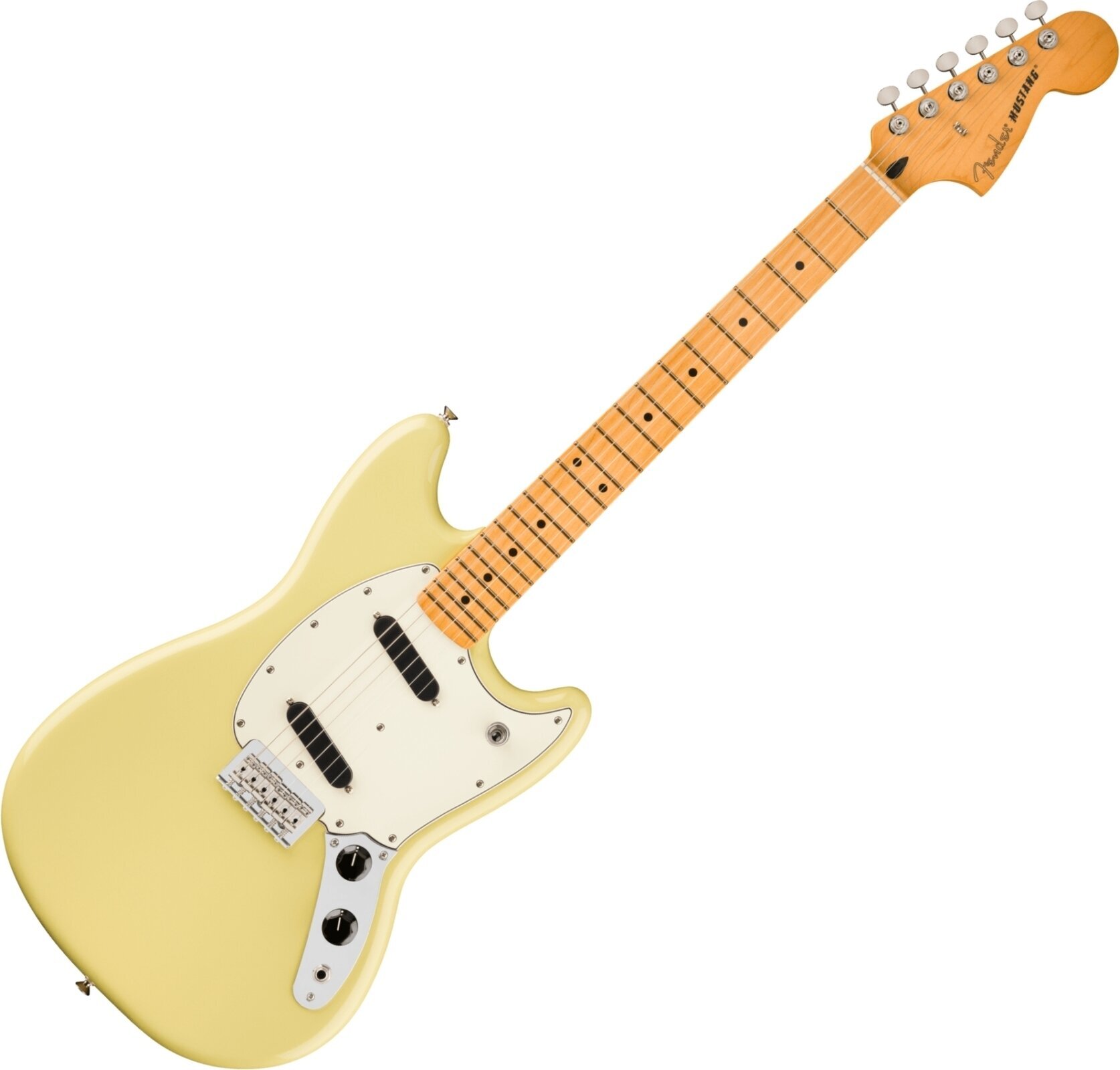 Elektrisk guitar Fender Player II Series Mustang MN Hialeah Yellow Elektrisk guitar