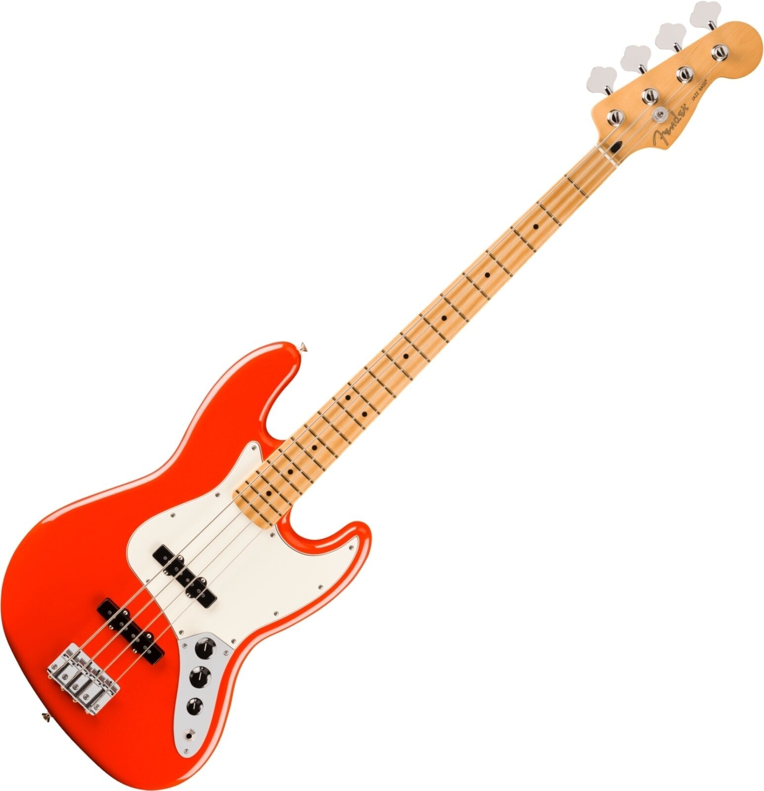 4-strenget basguitar Fender Player II Series Jazz Bass MN Coral Red 4-strenget basguitar