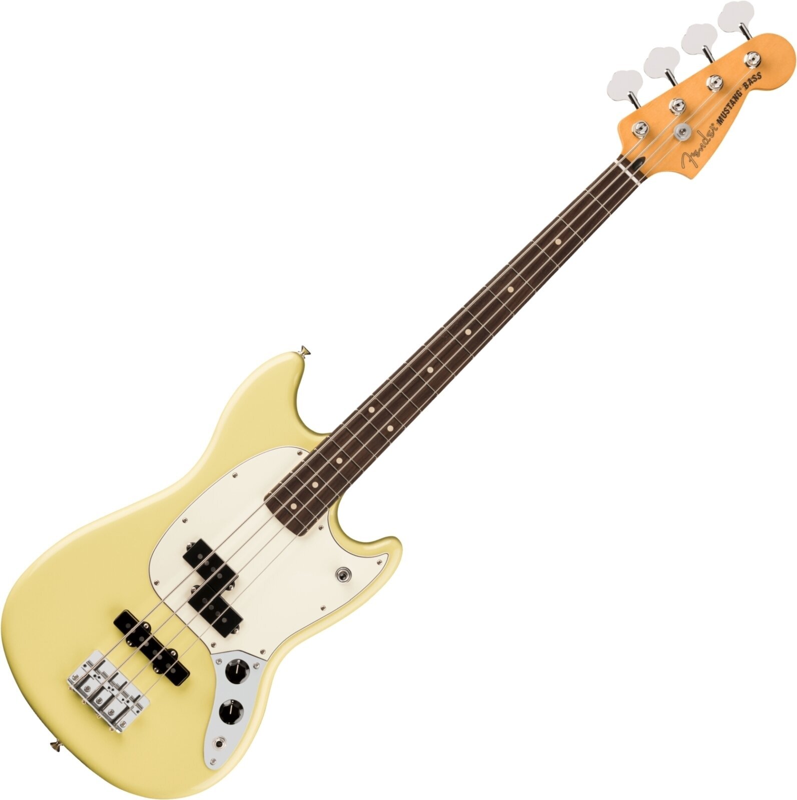 Bas electric Fender Player II Series Mustang Bass RW Hialeah Yellow Bas electric