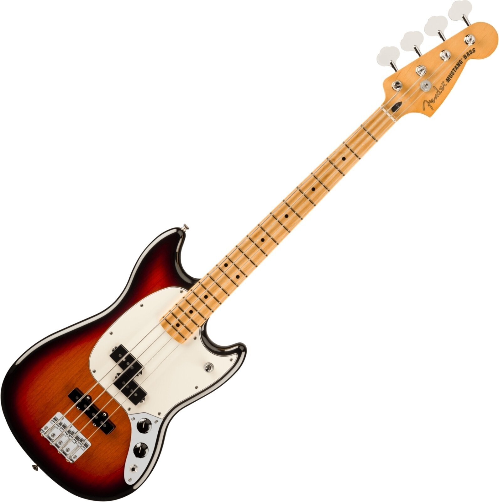 Bajo de 4 cuerdas Fender Player II Series Mustang Bass MN 3-Color Sunburst Bajo de 4 cuerdas