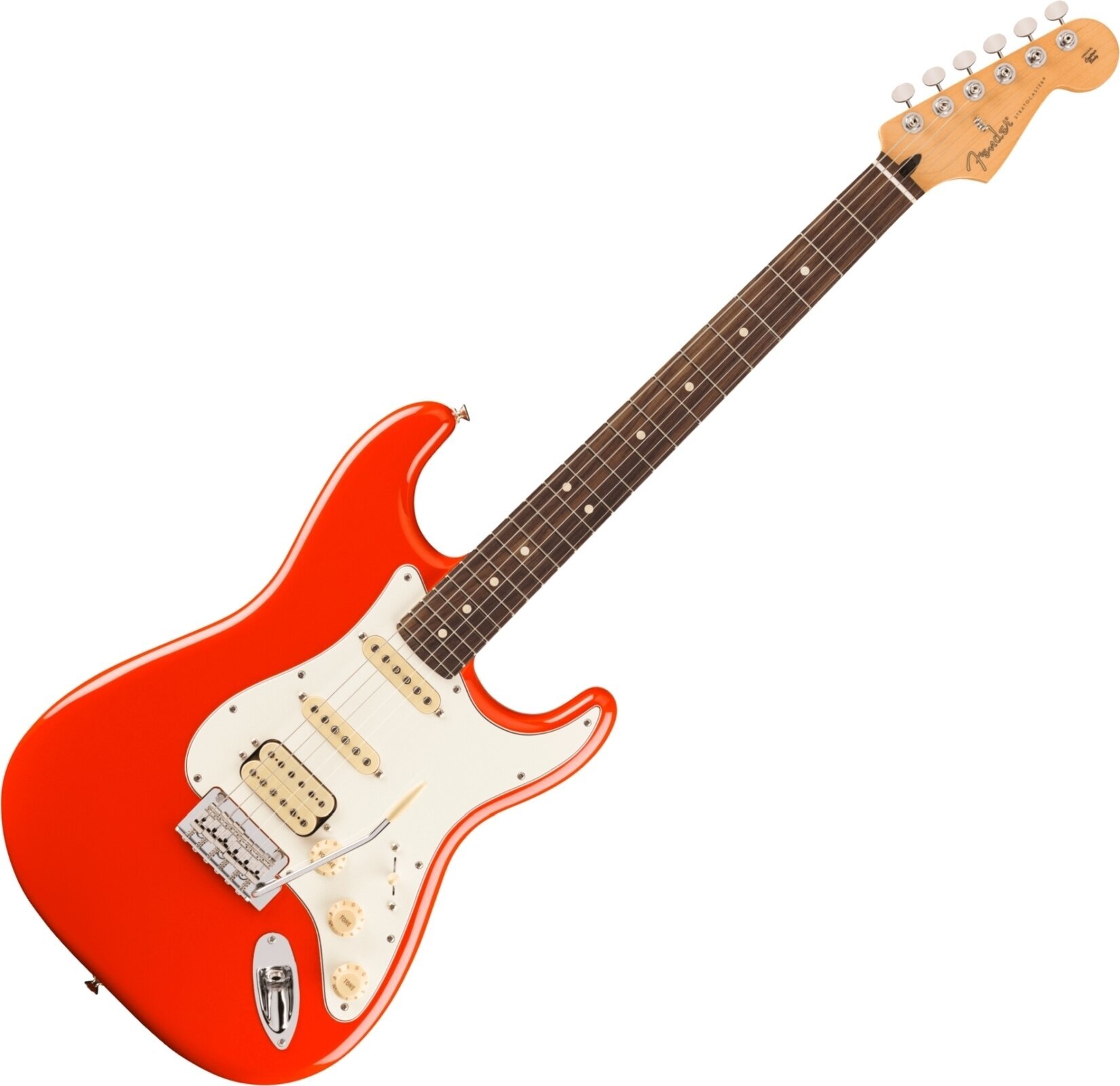 Electric guitar Fender Player II Series Stratocaster HSS RW Coral Red Electric guitar