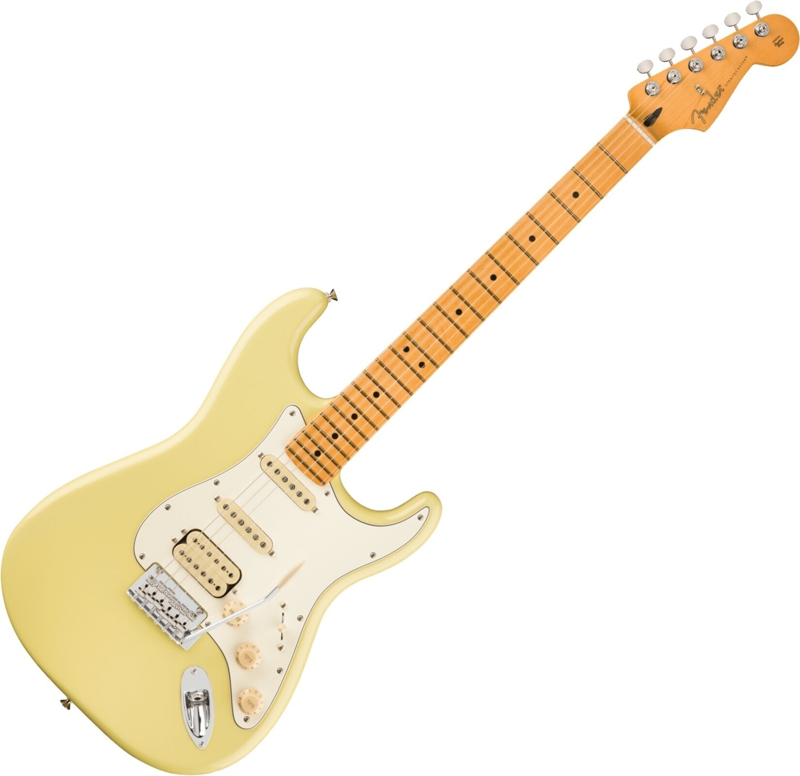 Electric guitar Fender Player II Series Stratocaster HSS MN Hialeah Yellow Electric guitar