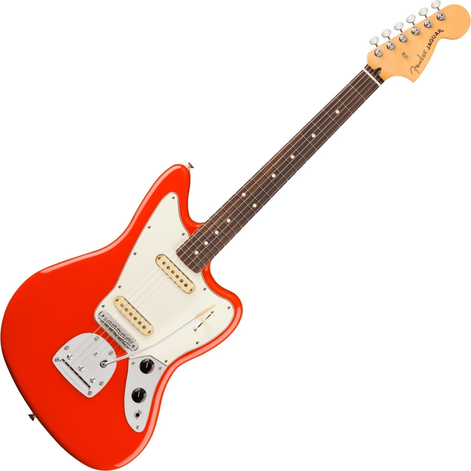 Elektromos gitár Fender Player II Series Jaguar RW Coral Red Elektromos gitár