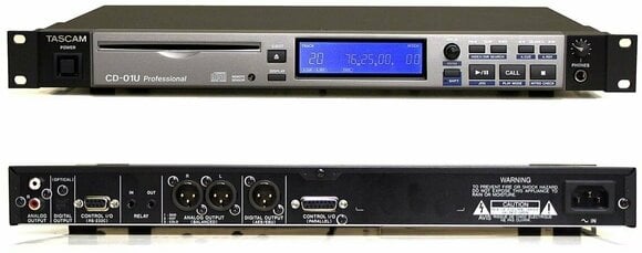 Reproductor de DJ en rack Tascam CD-01U Pro - 1