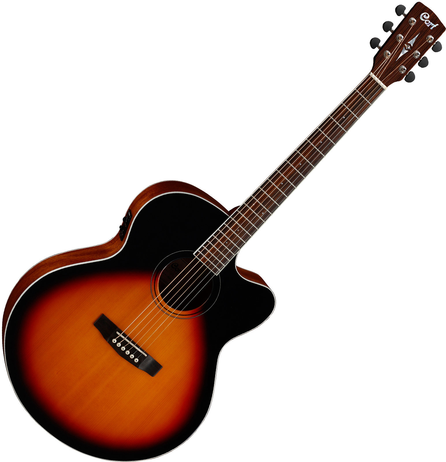 Elektroakustická gitara Jumbo Cort CJ1F-3TS