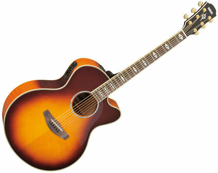 elektroakustisk gitarr Yamaha APX600FM Brown Sunburst - 1