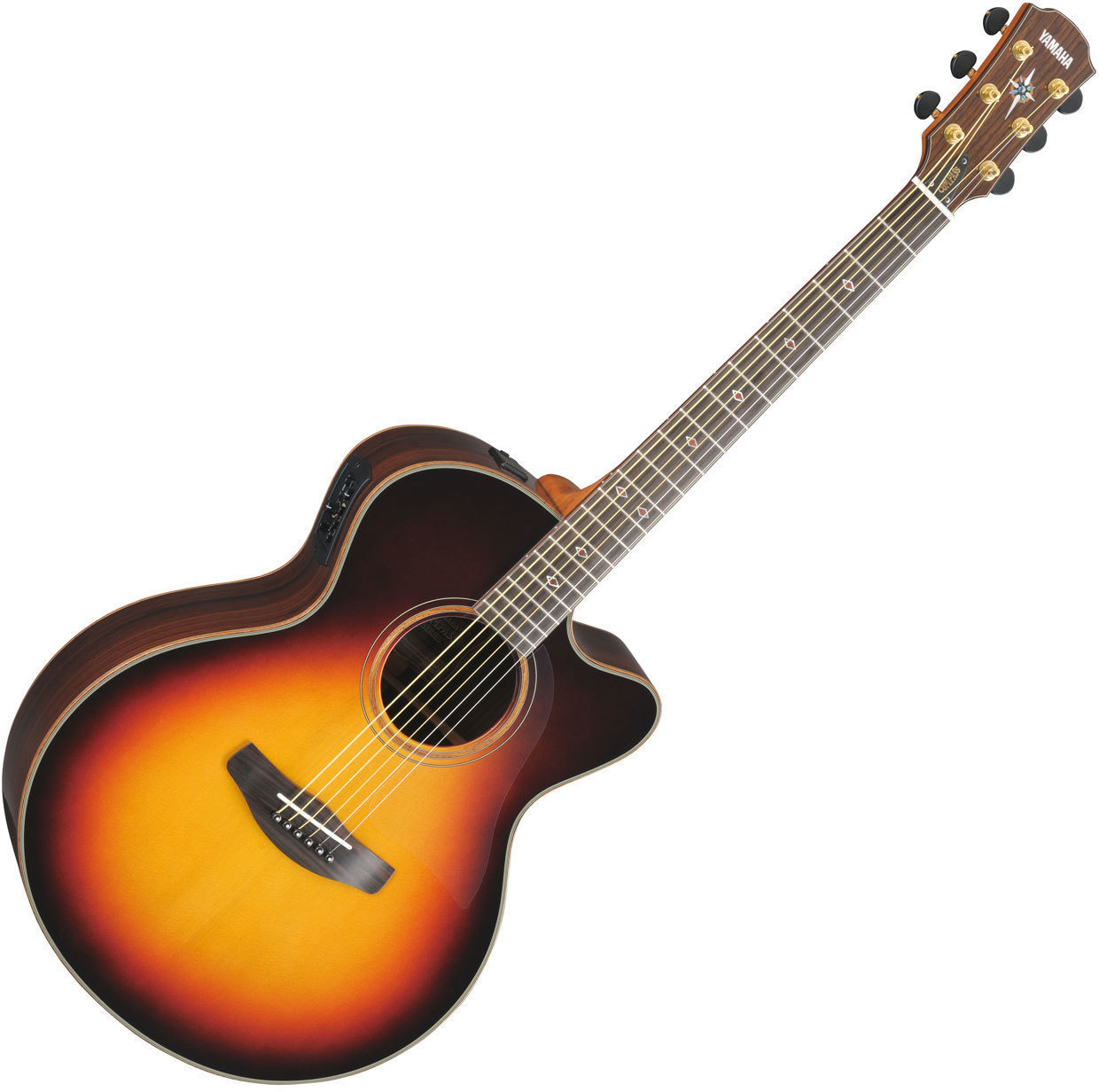 Guitare Jumbo acoustique-électrique Yamaha CPX1200II VS Vintage Sunburst